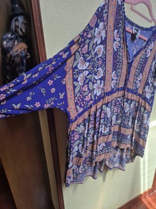 Camisola Bohemia Talla Grande Estampada