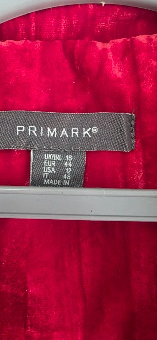Blazer Rojo Terciopelo Talla 44