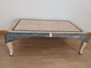 Consola recibidor mármol y madera