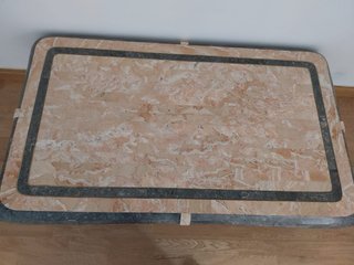Consola recibidor mármol y madera