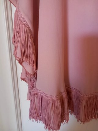 Blusón mujer con flecos talla única