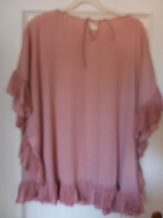 Blusón mujer con flecos talla única