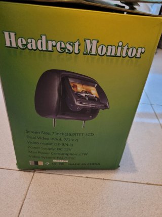 2 Reposacabezas Monitor Coche DVD