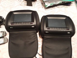 2 Reposacabezas Monitor Coche DVD