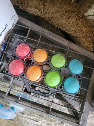 Bolas de Petanca con Cesta