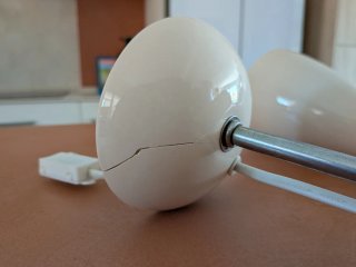 Par apliques dormitorio metal y cerámica