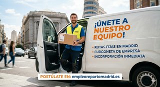 Empleo Repartidor Furgoneta Madrid