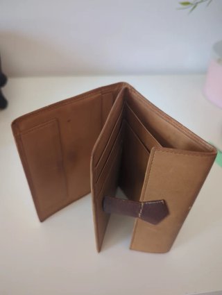 Billetera original Loewe Vintage Cuero Marrón