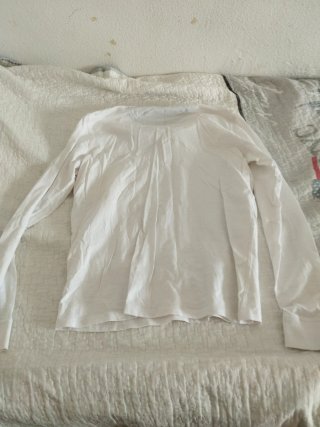 Camiseta Sfera Hombre Manga Larga Blanca