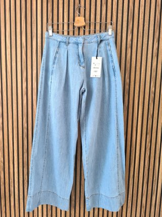 Pantalón ancho Zara azul Talla S