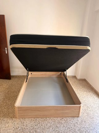 Canape abatible madera y tela