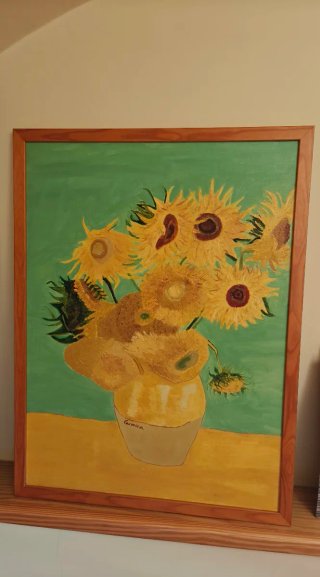 Oleo Girasoles Van Gogh
