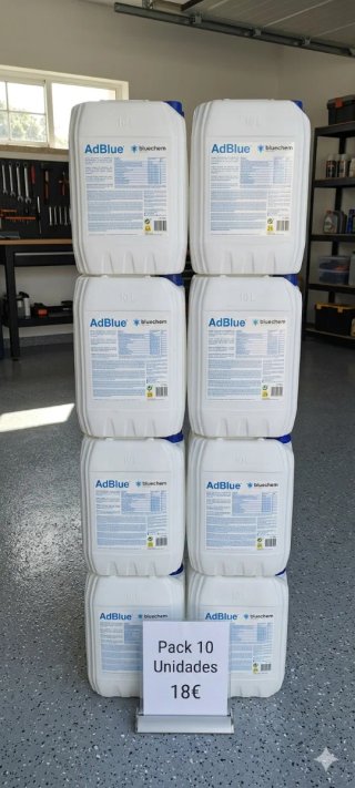 Pack 10 Garrafas Vacías AdBlue 10L