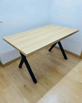 Mesa Comedor Industrial Madera y Metal