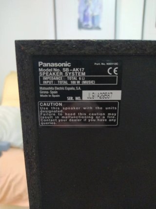 Equipo de gravacionSony con Altavoces Panasonic