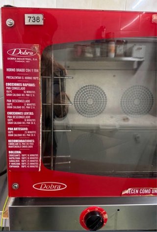 Horno Eléctrico Profesional Rojo