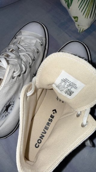 Botines Converse All Star plataforma blancos