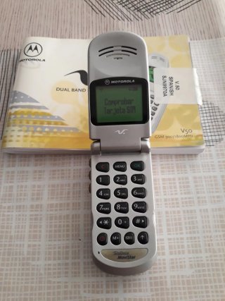 Motorola V50 Plateado.Movistar/O2