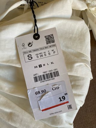 Vestido Zara Fruncido