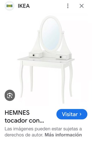 Tocador blanco IKEA HEMNES