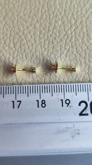 Pendientes bebé oro nuevos