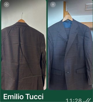 Traje Emilio Tucci Azul/Marrón