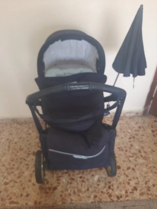 Carricoche Bebecar Silleta Cuna Azul 3 en 1
