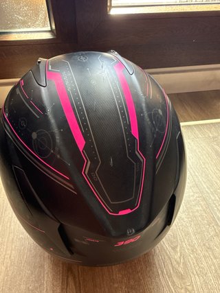 Casco Scorpion EXO 390 Negro Mate Rosa Talla S