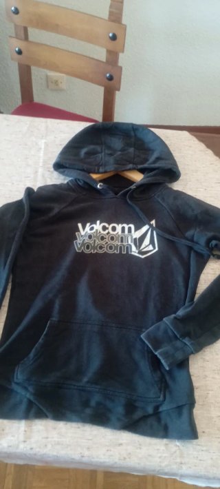 Sudadera Volcom Negra con Logo