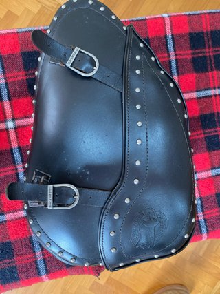 Alforja Custom Held Cuero Negro