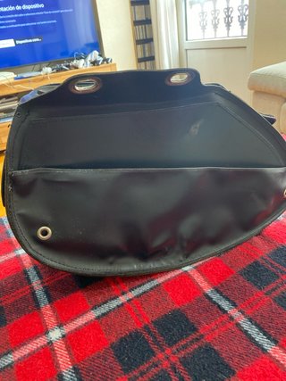 Alforja Custom Held Cuero Negro