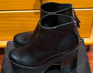 Botines negros plataforma cremallera