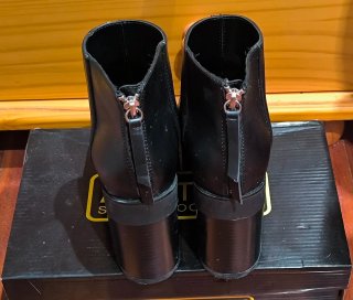 Botines negros plataforma cremallera