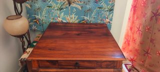 Mesa de centro de madera maciza