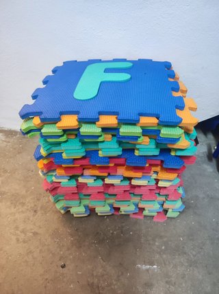 Puzzle Suelo Bebé Letras y Números