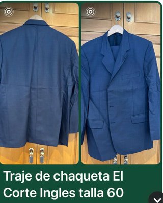Traje de chaqueta El Corte Inglés talla 60