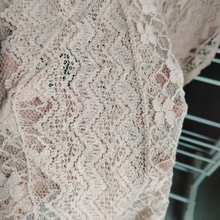 Camisa rosa de encaje talla única