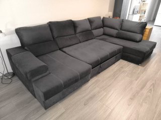 Sofá cama rinconero con doble chaise longue