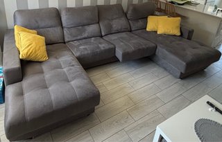 Sofá Viscolástico Gris Tela
