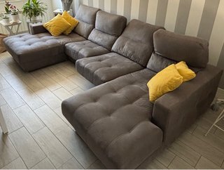 Sofá Viscolástico Gris Tela