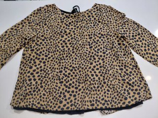 Blusa fluida animal print