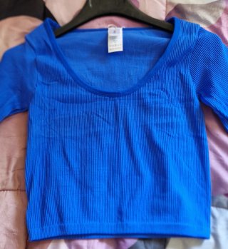 Top MONIQUE donna blu taglia unica