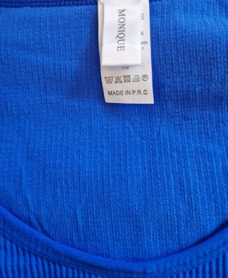 Top MONIQUE donna blu taglia unica