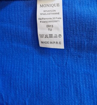 Top MONIQUE donna blu taglia unica