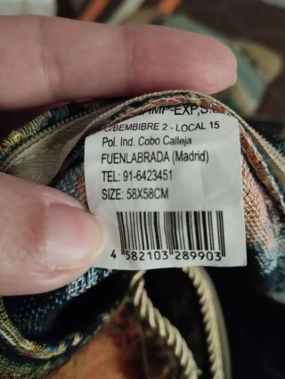 Funda cojín 58x58cm diseño tigre