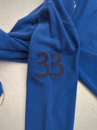 Polo Vintage manga larga azul Lacoste / Talla M