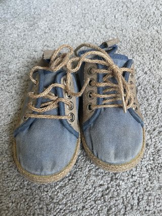 Zapatilla niño lona y esparto talla 24