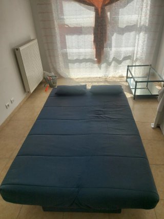 Sofá Cama Gris Tela