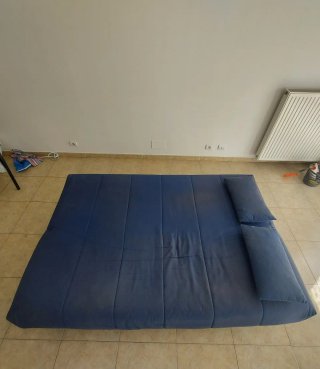 Sofá Cama Gris Tela