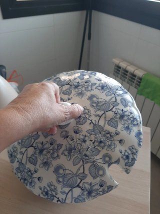 Sopera Bryony Grindley Porcelana Azul y Blanca